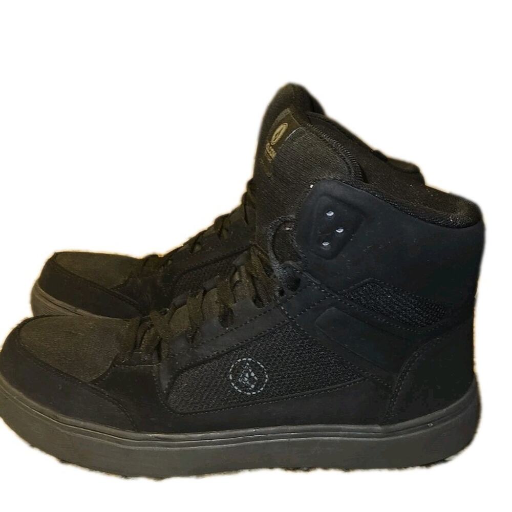Men's Volcom Work Boots Size 10.5 Black High Top Composite Toe ASTM F2413-18